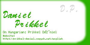 daniel prikkel business card